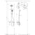 Hansgrohe Croma Showerpipe 220 1Jet with Thermostatic Shower Mixer - Chrome - Unbeatable Bathrooms