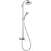 Hansgrohe Croma Showerpipe 220 1Jet with Manual Shower Mixer - Chrome - Unbeatable Bathrooms