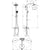Hansgrohe Croma Showerpipe 220 1Jet with Manual Shower Mixer - Chrome - Unbeatable Bathrooms