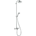 Hansgrohe Croma Showerpipe 220 1Jet with Thermostatic Bath Mixer - Chrome - Unbeatable Bathrooms
