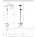Hansgrohe Croma Showerpipe 220 1Jet with Thermostatic Bath Mixer - Chrome - Unbeatable Bathrooms