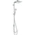 Hansgrohe Crometta E Showerpipe 240 1Jet Ecosmart Reno - Chrome - Unbeatable Bathrooms