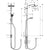 Hansgrohe Crometta E Showerpipe 240 1Jet Ecosmart Reno - Chrome - Unbeatable Bathrooms