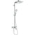 Hansgrohe Crometta E Showerpipe 240 1Jet with Manual Shower Mixer - Chrome - Unbeatable Bathrooms