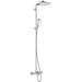 Hansgrohe Crometta E Showerpipe 240 1Jet with Thermostatic Bath Mixer - Chrome - Unbeatable Bathrooms
