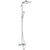 Hansgrohe Crometta E Showerpipe 240 1Jet with Thermostatic Bath Mixer - Chrome - Unbeatable Bathrooms