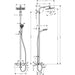 Hansgrohe Crometta E Showerpipe 240 1Jet with Thermostatic Bath Mixer - Chrome - Unbeatable Bathrooms