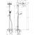 Hansgrohe Crometta E Showerpipe 240 1Jet with Thermostatic Bath Mixer - Chrome - Unbeatable Bathrooms