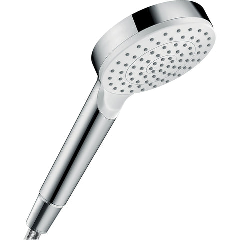 Hansgrohe Crometta Hand Shower 100 1Jet Ecosmart - White/Chrome - Unbeatable Bathrooms