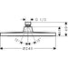 Hansgrohe Crometta S Overhead Shower 240 1Jet Ecosmart - Unbeatable Bathrooms