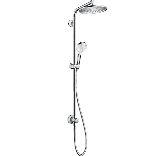 Hansgrohe Crometta S Showerpipe 240 1Jet Ecosmart Reno Gp - Chrome - Unbeatable Bathrooms