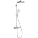 Hansgrohe Crometta S Showerpipe 240 1Jet with Thermostatic Shower Mixer - Chrome - Unbeatable Bathrooms