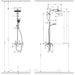 Hansgrohe Crometta S Showerpipe 240 1Jet with Manual Shower Mixer - Chrome - Unbeatable Bathrooms