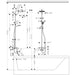 Hansgrohe Crometta S Showerpipe 240 1Jet with Thermostatic Bath Mixer - Chrome - Unbeatable Bathrooms