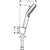 Hansgrohe Crometta Shower Holder Set 100 Vario Ecosmart with Shower Hose 160 cm - White/Chrome - Unbeatable Bathrooms