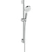 Hansgrohe Crometta Shower Set 100 1Jet Ecosmart with Shower Rail 65 cm - White/Chrome - Unbeatable Bathrooms