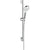 Hansgrohe Crometta Shower Set 100 1Jet Ecosmart+ with Shower Rail 65 cm - White/Chrome - Unbeatable Bathrooms