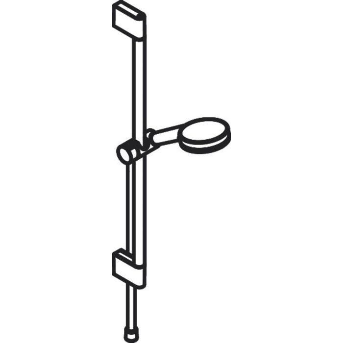 Hansgrohe Crometta Shower Set 100 1Jet Ecosmart+ with Shower Rail 65 cm - White/Chrome - Unbeatable Bathrooms