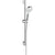 Hansgrohe Crometta Shower Set 100 Vario Ecosmart+ with Shower Rail 65 cm - White/Chrome - Unbeatable Bathrooms