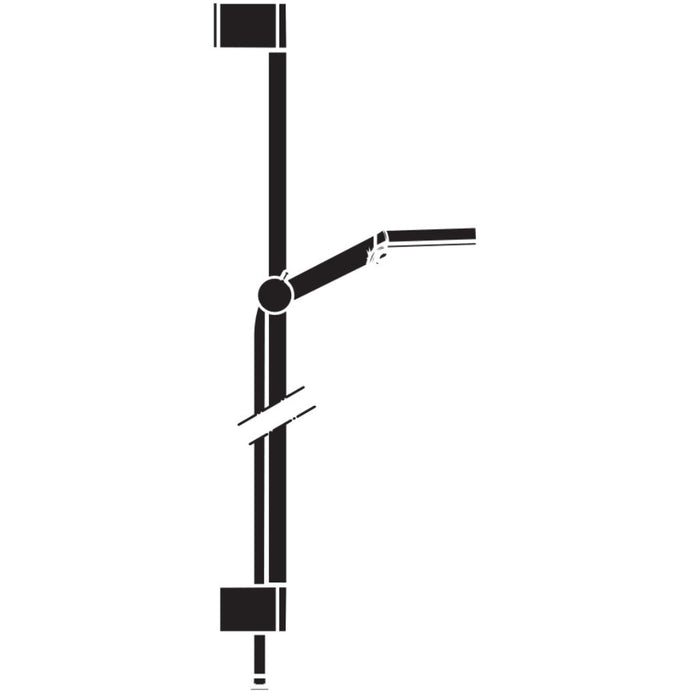 Hansgrohe Crometta Shower Set 100 Vario Ecosmart+ with Shower Rail 65 cm - White/Chrome - Unbeatable Bathrooms