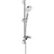 Hansgrohe Crometta Shower Set 100 Vario with Shower Rail 65 cm and Soap Dish - White/Chrome - Unbeatable Bathrooms