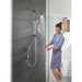 Hansgrohe Crometta Shower Set 100 Vario with Shower Rail 65 cm and Soap Dish - White/Chrome - Unbeatable Bathrooms