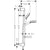 Hansgrohe Crometta Shower Set 100 Vario with Shower Rail 65 cm and Soap Dish - White/Chrome - Unbeatable Bathrooms