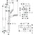 Hansgrohe Crometta Shower System 100 Vario with Ecostat 1001 Cl Thermostatic Mixer and Shower Rail 65 cm - White/Chrome - Unbeatable Bathrooms