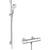 Hansgrohe Crometta Shower System 100 Vario with Ecostat 1001 Cl Thermostatic Mixer and Shower Rail 90 cm - White/Chrome - Unbeatable Bathrooms