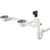 Hansgrohe D17-10 Manual Waste and Overflow Set For Double Bowl Granite - Chrome - Unbeatable Bathrooms