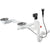 Hansgrohe D17-11 Automatic Waste and Overflow Set For Double Bowl Granite - Chrome - Unbeatable Bathrooms