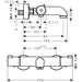 Hansgrohe Ecostat 1001 Cl Thermostatic Bath Mixer For Exposed Installation - Chrome - Unbeatable Bathrooms