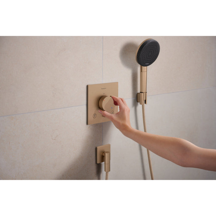 Hansgrohe Raindance Alive Select S Shower Holder Set 125 3Jet Ecosmart with Designflex Textile Shower Hose 160 cm - Unbeatable Bathrooms