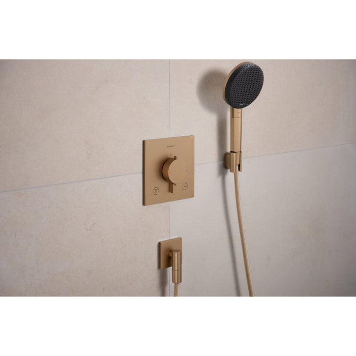 Hansgrohe Raindance Alive Select S Shower Holder Set 125 3Jet Ecosmart with Designflex Textile Shower Hose 160 cm - Unbeatable Bathrooms