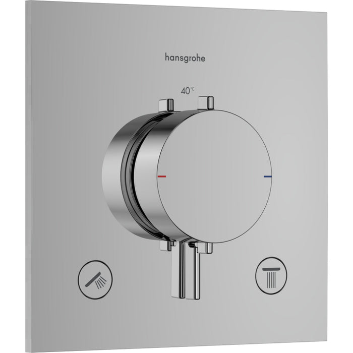 Hansgrohe Ecostat Comfort E Thermostat For Concealed Installation For 2 Functions - Unbeatable Bathrooms