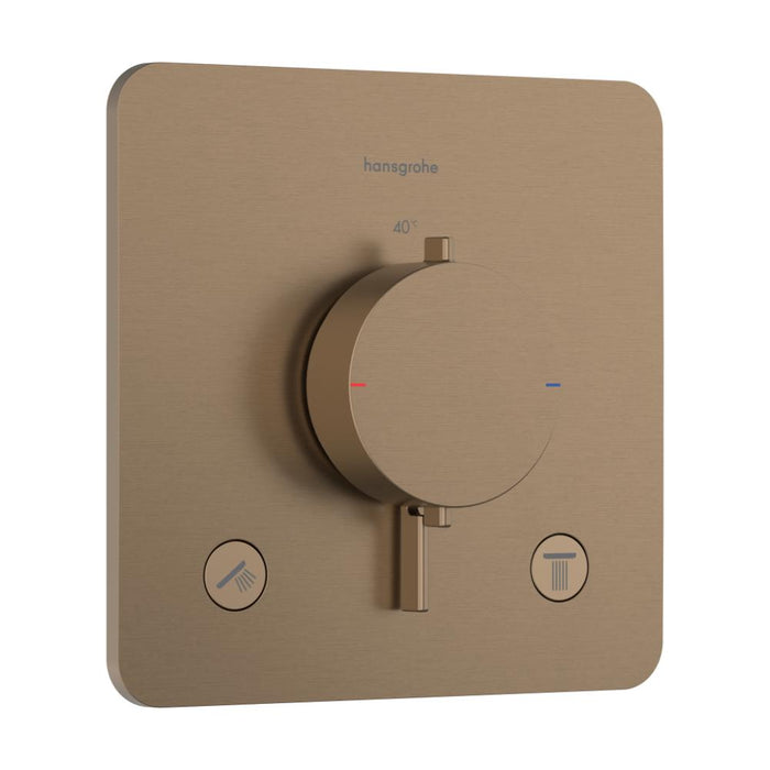 Hansgrohe Ecostat Comfort Q Thermostat For Concealed Installation For 2 Functions - Unbeatable Bathrooms