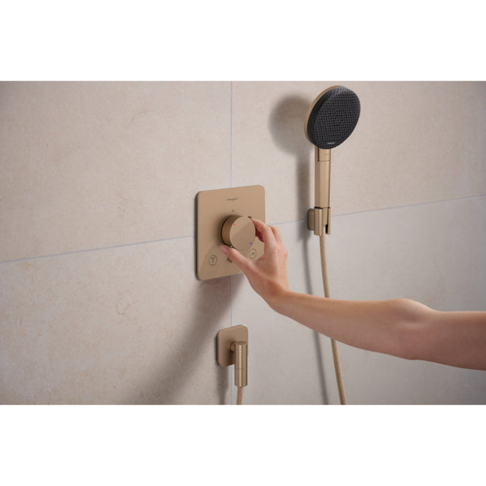 Hansgrohe Ecostat Comfort Q Thermostat For Concealed Installation For 2 Functions - Unbeatable Bathrooms
