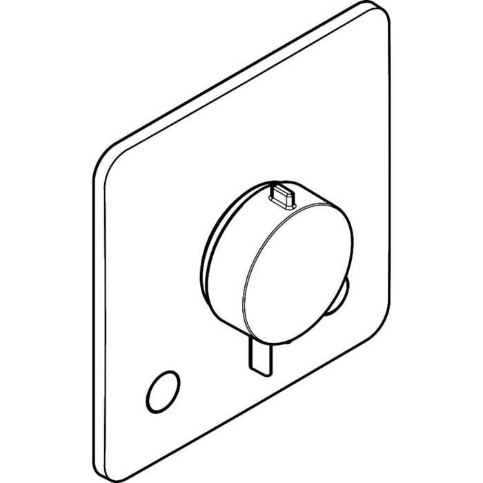 Hansgrohe Ecostat Comfort Q Thermostat For Concealed Installation For 2 Functions - Unbeatable Bathrooms