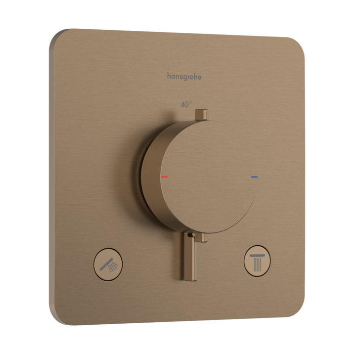 Hansgrohe Ecostat Comfort Q Thermostat For Concealed Installation For 2 Functions - Unbeatable Bathrooms