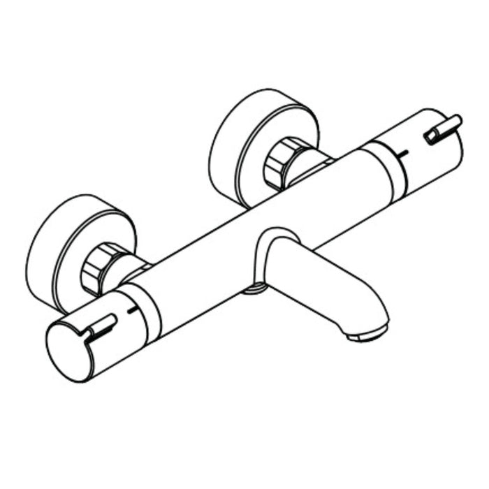 Hansgrohe Ecostat Comfort Thermostatic Bath Mixer For Exposed Installation - Unbeatable Bathrooms