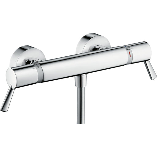 Hansgrohe Ecostat Comfort Thermostatic Shower Mixer Care For Exposed Installation with Extra Long Handles - Chrome - Unbeatable Bathrooms