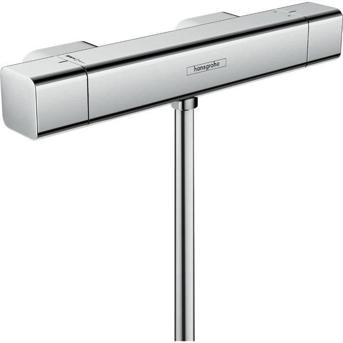 Hansgrohe Ecostat E Shower Thermostat For Exposed Installation - Chrome - Unbeatable Bathrooms