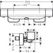 Hansgrohe Ecostat E Shower Thermostat For Exposed Installation - Chrome - Unbeatable Bathrooms