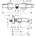 Hansgrohe Ecostat Element Bath Thermostat For Exposed Installation - Unbeatable Bathrooms