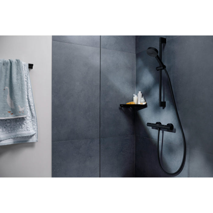 Hansgrohe Pulsify Select S Shower System 105 3Jet Relaxation Ecosmart with Ecostat Fine, Shower Bar 65 cm, Hand Shower Holder and Shower Hose - Unbeatable Bathrooms