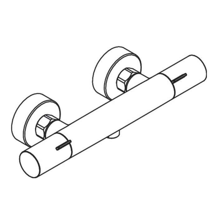 Hansgrohe Ecostat Fine Shower Thermostat For Exposed Installation - Unbeatable Bathrooms