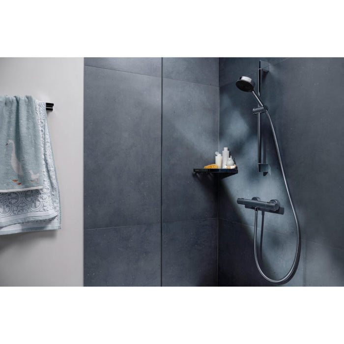 Hansgrohe Ecostat Fine Shower Thermostat For Exposed Installation - Unbeatable Bathrooms