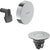 Hansgrohe Exafill Finish Set Chrome Bath Filler, Waste and Overflow Set - Unbeatable Bathrooms