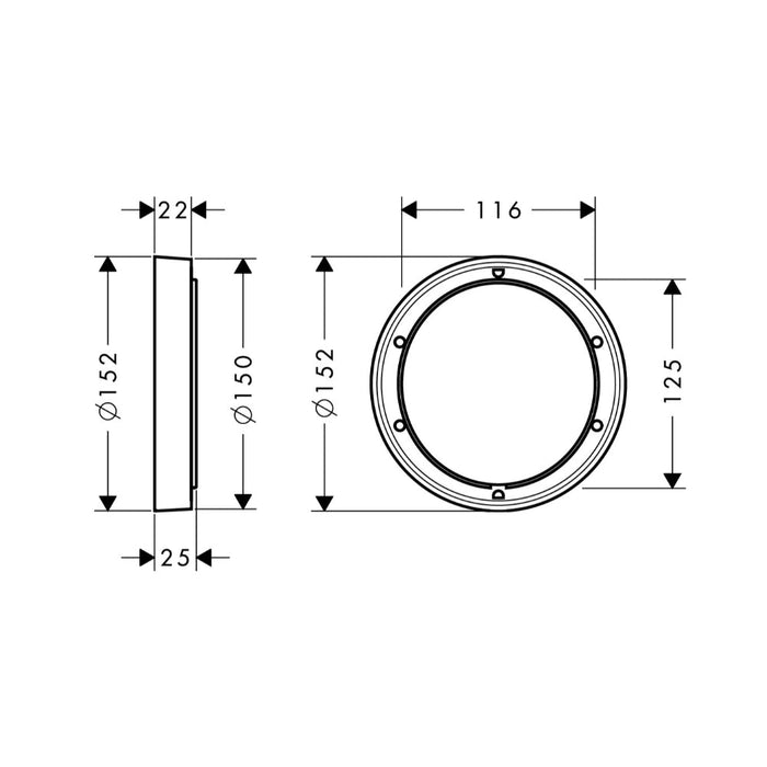 Hansgrohe Extension Set 150 mm - Unbeatable Bathrooms
