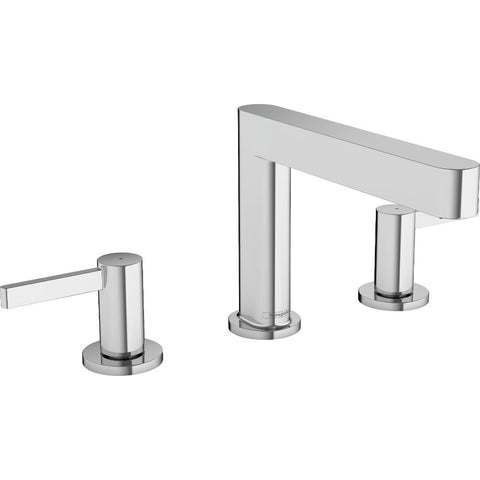 Hansgrohe Finoris 3-Hole Basin Mixer 110 with Push-Open Waste Set - Unbeatable Bathrooms